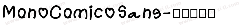 Mon Comic Sans字体转换